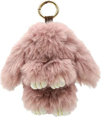 Produktbild von Schlüsselanhänger "Plüsch-Hase" rosa