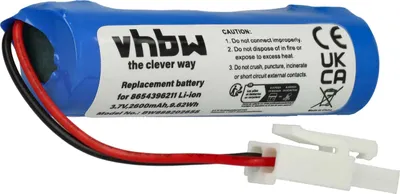 Produktbild von vhbw Akku Ersatz für Vileda 8654396211 für Staubsauger Schwarz (2600 mAh, 3,7 V, Li-Ion)