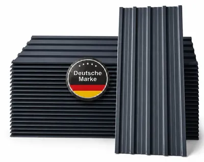 Produktbild von Albatros Trapezblech Dachplatten 22er Set Anthrazit RAL 7016, 1090 x 445 mm, verzinkt, Dachblech Profilblech für Gartenhaus, Carport, Schuppen