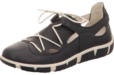 Produktbild von Manitu Schnürhalbschuhe durchbrochen in blau, Gr. 37
