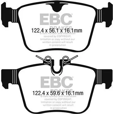 Image de Jeu de plaquettes de frein, frein à disque EBC BRAKES DP42246R
