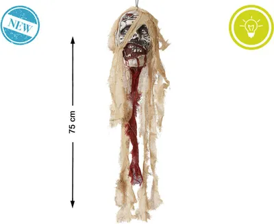 Produktbild von Halloween-Dekoration Totenkopf 75 cm