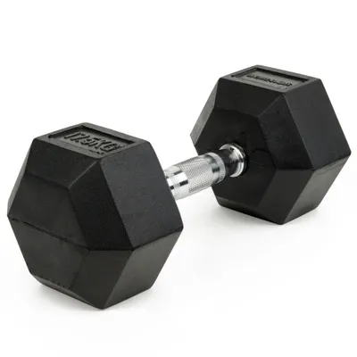 Produktbild von Sport-Thieme Kurzhantel "Gummi Hex", 17,5 kg