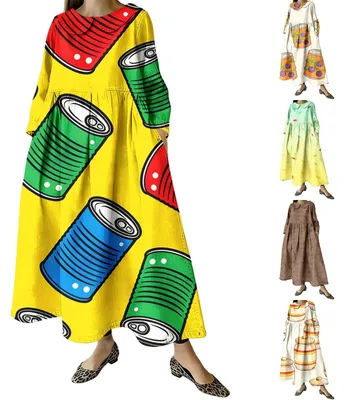 Obrázek produktu pro Elegantní dámské maxi šaty s květinovým vzorem