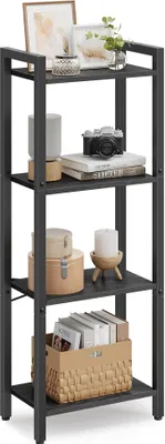Produktbild von VASAGLE Regal, Bücherregal, Standregal, DVD-Regal, mit 4 Ebenen, Büroregal, offene Ablagen, für Büro