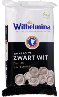 Produktbild von Wilhelmina Zwartwit Schokolade 117g – Feine dunkle Schokolade, intensiv im Geschmack