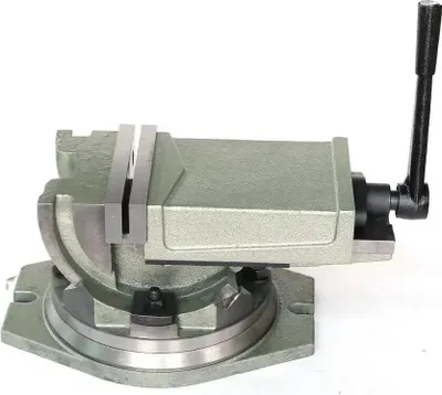 Obrázek produktu pro Těžký litinový svěrák, šířka čelistí 100 mm, čelisti z kalené oceli 45#, otočná patka o 360°, pro vrtačky a frézky