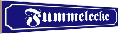 Produktbild von vianmo Holzschild 10x46 cm Fummelecke