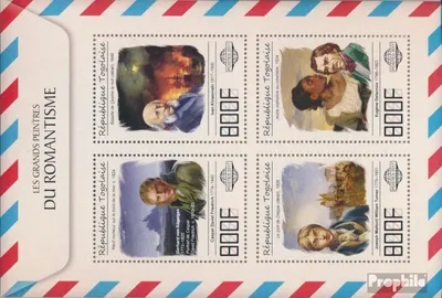 Produktbild von Briefmarken Togo 2017 Mi 8457-8460 Kleinbogen (kompl. Ausgabe) postfrisch Große Maler der Romantik