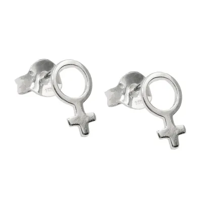 Produktbild von Ohrstecker Ohrring 9x5mm Symbol Weiblichkeit glänzend Silber 925 silber 9x5mm