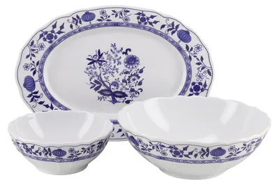 Obrázok produktu pre CreaTable, 25337, vzor "Flora", servírovacia sada, 3-dielna, porcelán