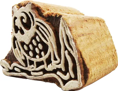 Produktbild von Stempel aus Holz - Eule 02 - 4 cm - Holzstempel