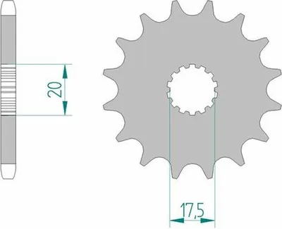 Immagine prodotto di AFAM Standard Stahlritzel vorne 21202 - 428