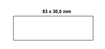 Produktbild von Etiketten Transparent, 186 mm