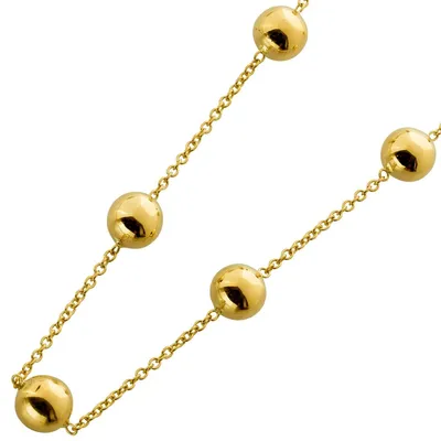 Produktbild von Ankerkette Gold 375 9 Karat Kugelanhänger 8mm 45