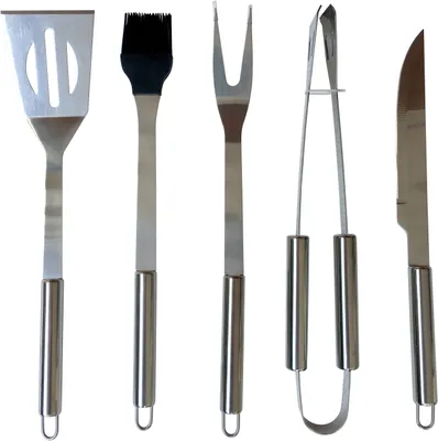 Obrázek produktu pro FIELDMANN FZG 9016 Sada grilovacího náčiní 5ks, lopatka, vidlička, nůž, kleště, štětka
