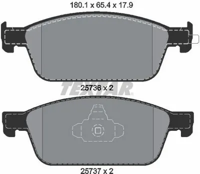 Immagine prodotto di Pastiglie freno anteriori Textar per Ford Focus III Kuga II Transit Tourneo Connect