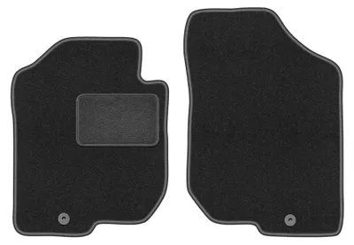 Immagine prodotto di Tappetini anteriori in moquette per Kia Carens III 2006-2010 (7 posti) – 2 pezzi, grigio grafite, su misura – Wielganizator LUX