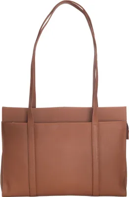 Produktbild von Josephine Osthoff Damen Handtasche Legat, Shopper aus 100% Echleder, handgemacht mit Laptopfach bis 13 Zoll, Henkeltasche mit Schultergurt, für Arbeit, Uni, Einkauf, mit Reißverschluss