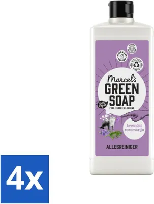 Produktbild von Marcel's Green Soap - Allzweckreiniger - Lavendel & Rosmarin - Natürlich & Wirksam - 750 ml - Vorteilspack - 4 Stücke