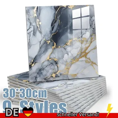 Produktbild von 10-50PCS Imitation Marmor 3D Keramik Fliesen Wand Renovierung Dekoration