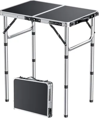 Image de Table de camping pliable, 3 hauteurs, multifonctionnelle, 1 pièce, en aluminium
