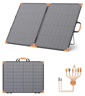 Produktbild von 200W Solarpanel - Faltbares bifaciales Solarmodul - 20V Ausgang - IP68 wasserdicht - 24% Wirkungsgrad - Für Camping Wohnmobil Garten