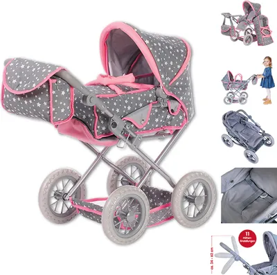 Produktbild von Knorrtoys 63109 - Puppenwagen Ruby - Star grey