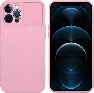 Image de Cadorabo Housse pour Apple iPhone 12 PRO MAX Housse de protection rose Housse pour téléphone portable TPU Etui Case Cover Protection pour appareil photo
