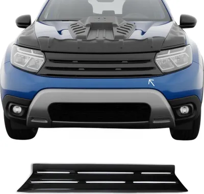 Image de Moulure de Grille de Calandre pour Dacia Duster mk2 2018-2024 ABS Noir