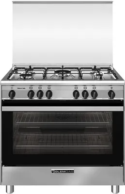 Image de Glem Gas SA965VI Cuisinière Cuisinière indépendante A Plaque de cuisson à gaz Acier inoxydable