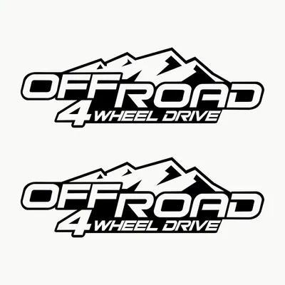 Imagen del producto de Calcomanías para vehículos todoterreno, 2 unidades, vinilo , para coches 4x4, decoración de vehículos