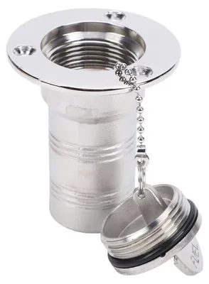 Immagine prodotto di Tappo di rifornimento per serbatoio da 38 mm (1-1/2 pollici) con tappo a chiusura automatica in acciaio inossidabile per camper da diporto