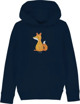 Produktbild von Mr. & Mrs. Panda Kinderpullover Einhorn Fuchs 5-6 Jahre (110/116) - French Navy - Geschenk, Kapuzenpullover, Hoodie, Füchse, Einhörner, Sweatshirt, Unicorn, Hoody
