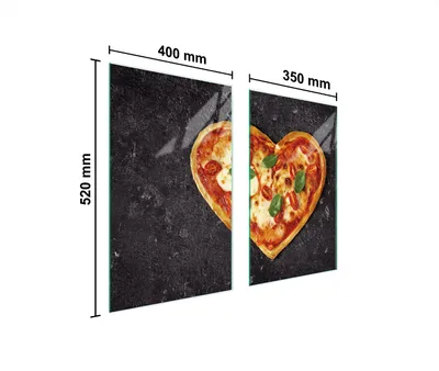 Obrázek produktu pro Krycí desky na sporák 2 kusy 75x52 keramický kryt varné desky skleněné prkénko na krájení břidlicové pizzy