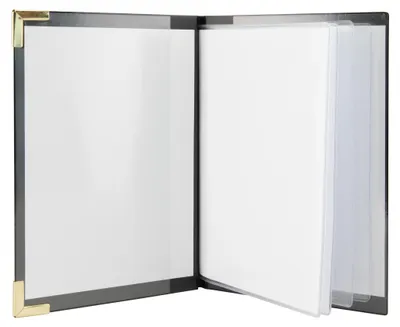 Image de Securit MC-BRA5-BL Chemise pour menus Securit BASIC, A5, noir