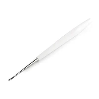 1 Häkelnadel aus Aluminium mit ergonomischem Kunststoffgriff Nr. 6
