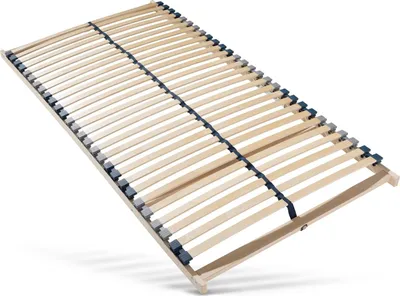 Obrázok produktu pre Lamelový rám 140x200, 28 lamiel, 7-zónový lamelový rám s robustným rámom z bukového dreva, nosnosť do 150 kg, vyrobený v Nemecku, vlastná montáž