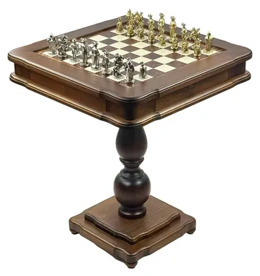Productafbeelding van Exclusieve Italfama speeltafelset – Landsknecht metalen figuurtjes en backgammon, 58x58 cm
