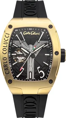 Produktbild von CARLO COLUCCI Automatikuhr Automatikuhr 100% Edelstahl schwarz onesize Herren 41 x 53 CC100-1, CC100-2, CC101-1, CC101-2, CC103-1, CC103-2, CC104-1, CC104-2