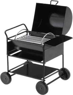 Produktbild von Miniatur-BBQ-Spielzeug für Lieblingspuppen - Hausdeko-Grill für Puppenhäuser - Gartengerätsimulation - Kochspielzeug für Mini-Puppenhäuser