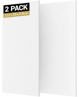 Produktbild von Schallabsorber Akustikpaneel Schallschutzpaneel - Selbstklebend - 112 x 55 x 0,9 cm - 2 Stück - Weiß