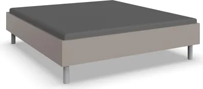Produktbild von Bettgestell >Easy Beds Comfort< Liegefläche 180x200cm, SAHARAGRAU - 189x46x210cm (BxHxT)