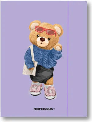 Produktbild von A4-Mappe mit Gummiband „Teddies Bär“