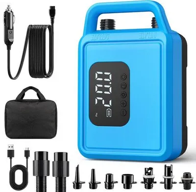 Produktbild von Elektrische SUP-Pumpe, kabellos, wiederaufladbar, kompakt, Luftpumpe für Kajaks, Zelte und Luftmatratzen
