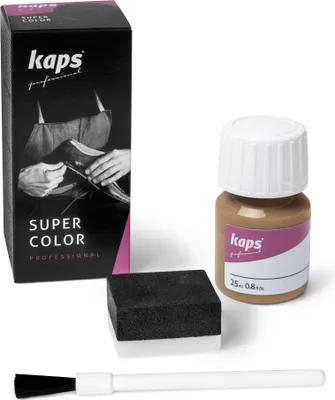 Produktbild von Farbe für Natur- und Kunstleder - Kaps Super Color 25 ml - Brauner Zucker (120#)