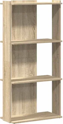 Produktbild von vidaXL Bücherregal 3 Böden Sonoma-Eiche 60x30x120 cm Holzwerkstoff