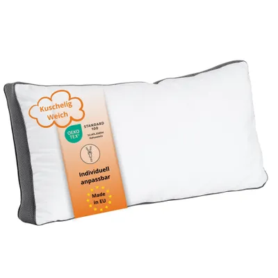 Produktbild von Lyocell Kopfkissen 40 x 80 cm, ultra weich & extra soft, Allergiker Schlafkissen, atmungsaktiv, sleepling