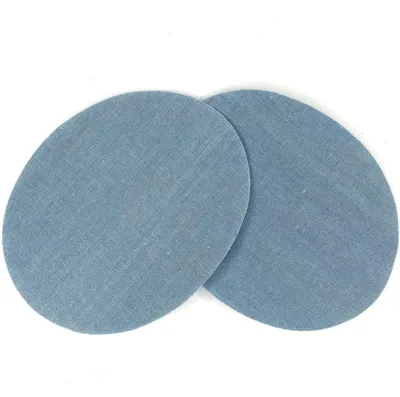 Produktbild von Knie-/Ellenbogen-Aufnäher zum Aufbügeln auf Jeans, Hellblau