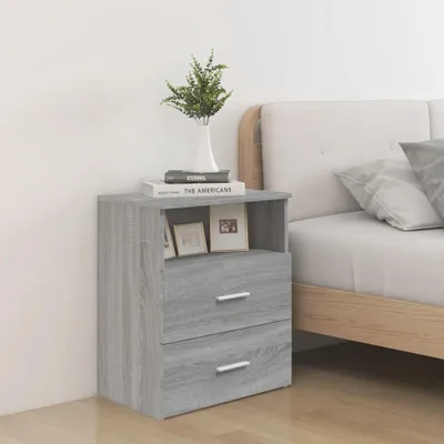 Obrázek produktu pro vidaXL Noční stolky 2 ks. Grey Sonoma 50x32x60 cm